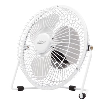 Stolni ventilator 1,75W/5V USB Ø 18 cm bijeli
