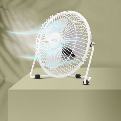 Stolni ventilator 1,75W/5V USB Ø 18 cm bijeli