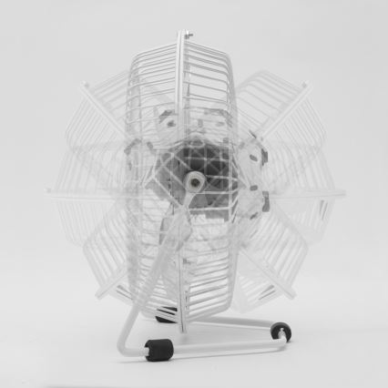 Stolni ventilator 1,75W/5V USB Ø 18 cm bijeli