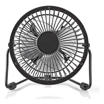 Stolni ventilator 3W/USB 10 cm crni