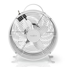 Stolni ventilator RETRO 20W/230V bijeli ø25 cm