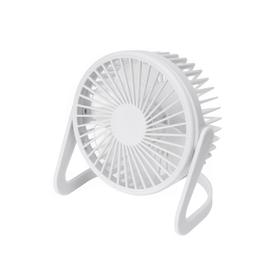 Stolni ventilator USB pr. 15 cm bijela