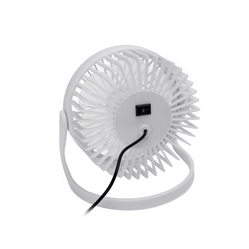 Stolni ventilator USB pr. 15 cm bijela