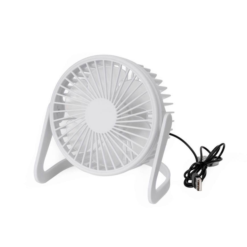 Stolni ventilator USB pr. 15 cm bijela
