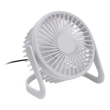 Stolni ventilator USB promjera 15 cm bijeli