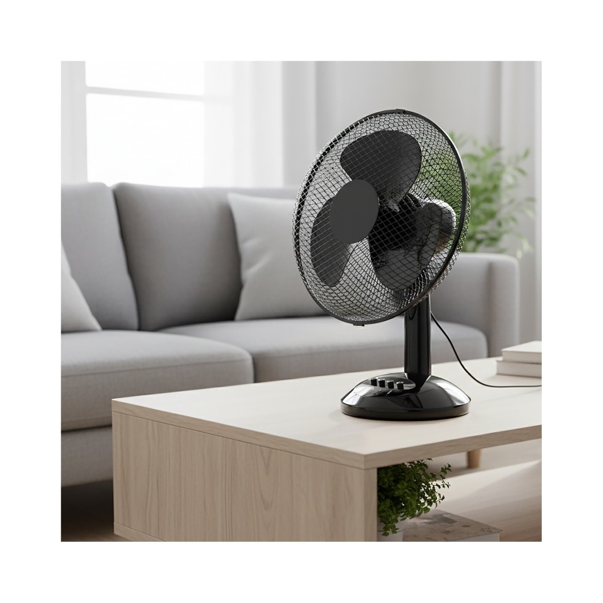 Stolni ventilator VIENTO 40W/230V crni