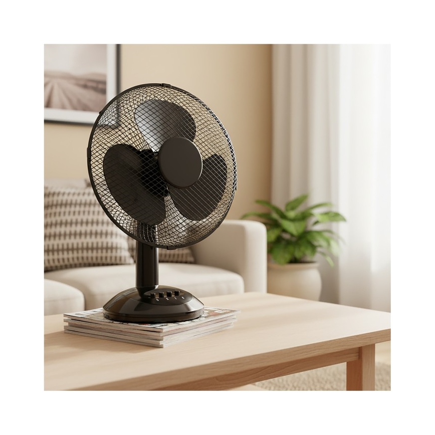 Stolni ventilator VIENTO 40W/230V crni