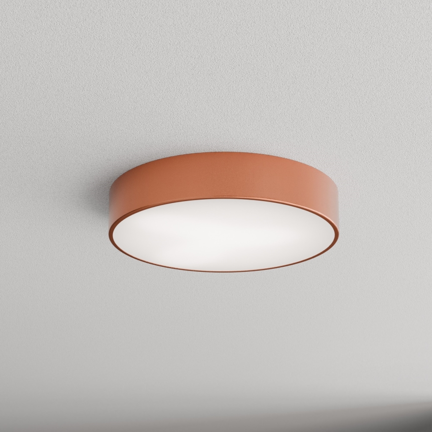 Stropna kupaonska svjetiljka s senzorom CLEO 3xE27/24W/230V Ø 40 cm bakrena IP54