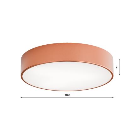 Stropna kupaonska svjetiljka s senzorom CLEO 3xE27/24W/230V Ø 40 cm bakrena IP54