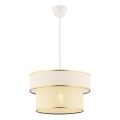 Stropna lampa na užetu ERO 1xE27/60W/230V kremasta/zlatna