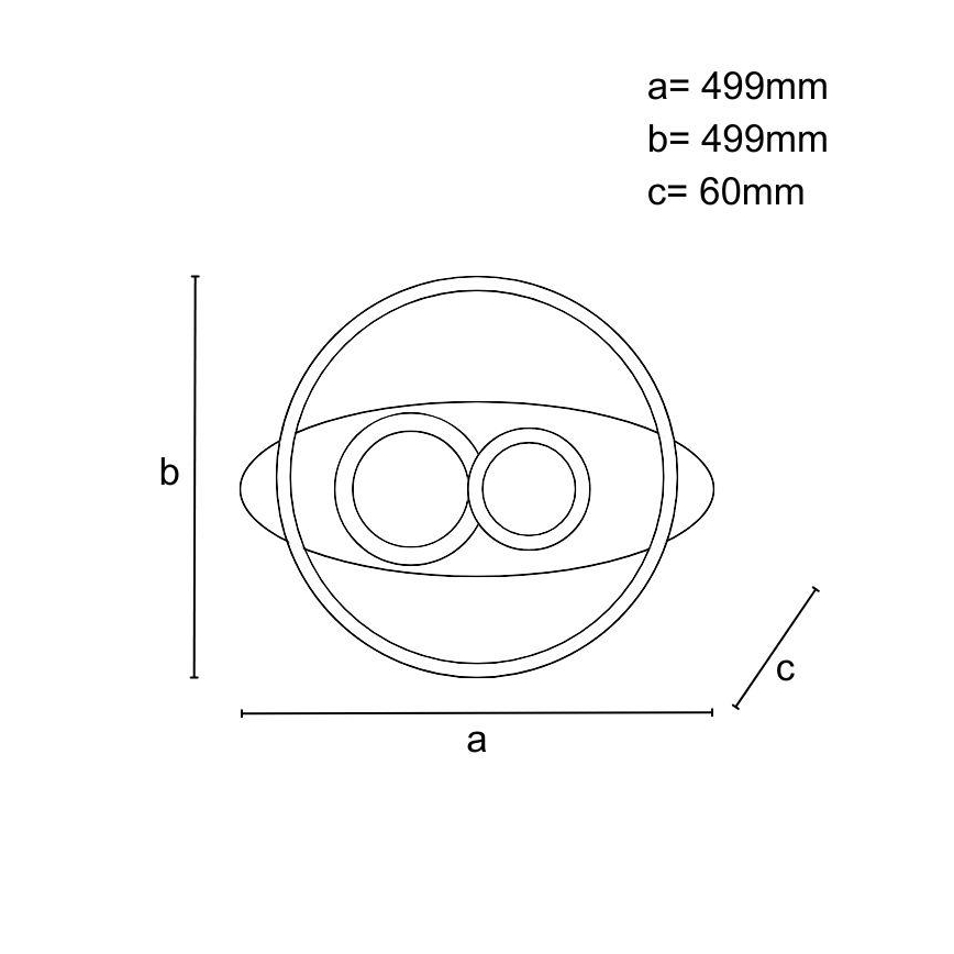 Stropna LED svjetiljka s prigušivanjem LED/105W/230V 3000-6500K + daljinski upravljač