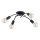 Stropna plafonjera TORIZO 4xE27/15W/230V crna