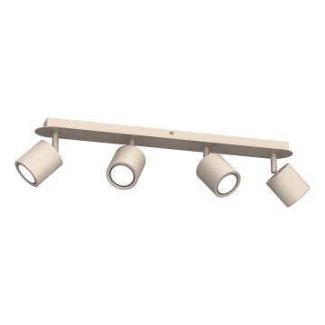 Stropna reflektorska svjetiljka DEMIA 4xGU10/8W/230V bež