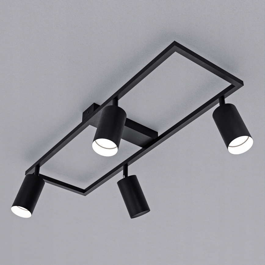 Stropna spot svjetiljka 4xGU10/30W/230V crna