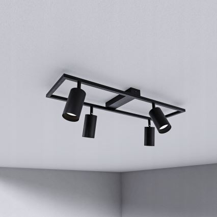 Stropna spot svjetiljka 4xGU10/30W/230V crna