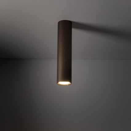 Stropna spot svjetiljka TUNE L 1xGU10/10W/230V 24 cm smeđa