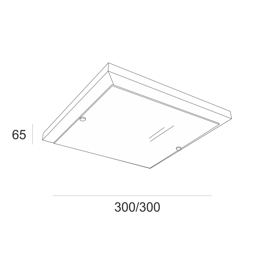 Stropna svjetiljka 1xE27/60W/230V bor - FSC certificirano