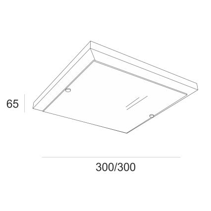 Stropna svjetiljka 1xE27/60W/230V bukva - FSC certificirano