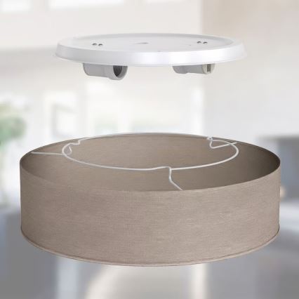 Stropna svjetiljka 2xE27/40W/230V, promjer 38 cm, bež