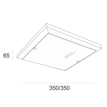 Stropna svjetiljka 2xE27/60W/230V bukva - FSC certificirano