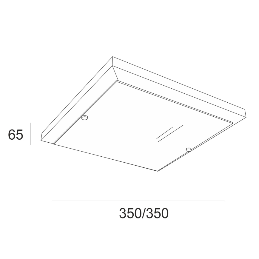 Stropna svjetiljka 2xE27/60W/230V bukva - FSC certificirano