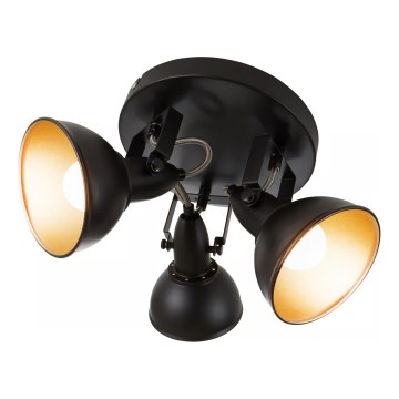 Stropna svjetiljka 3xE14/40W/230V crna