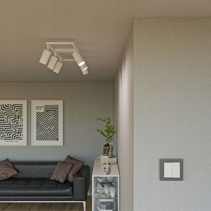 Stropna svjetiljka 6x GU10/30W/230V, bijela