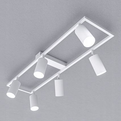 Stropna svjetiljka 6x GU10/30W/230V, bijela