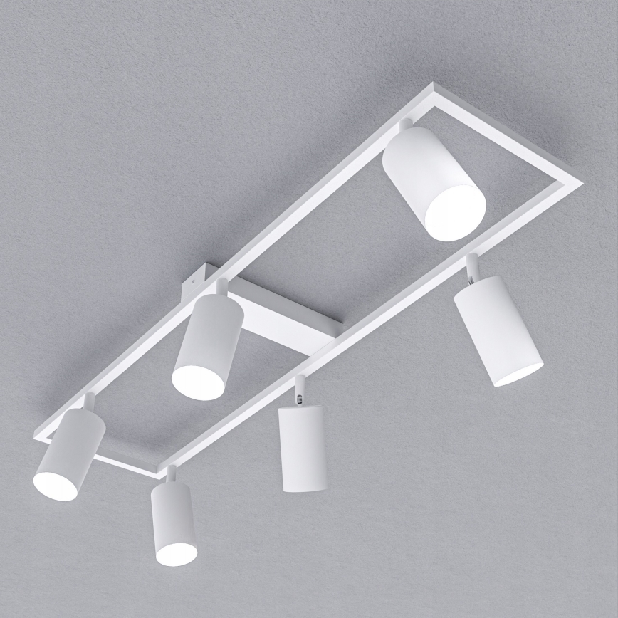 Stropna svjetiljka 6x GU10/30W/230V, bijela