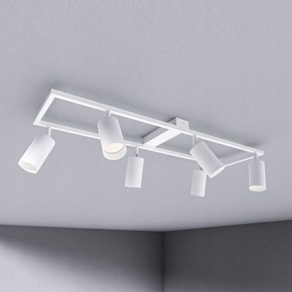 Stropna svjetiljka 6x GU10/30W/230V, bijela