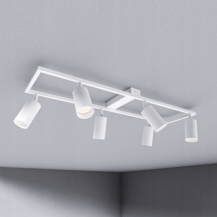 Stropna svjetiljka 6x GU10/30W/230V, bijela