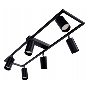 Stropna svjetiljka 6xGU10/30W/230V crna