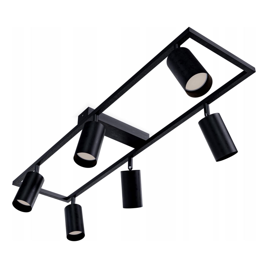 Stropna svjetiljka 6xGU10/30W/230V crna