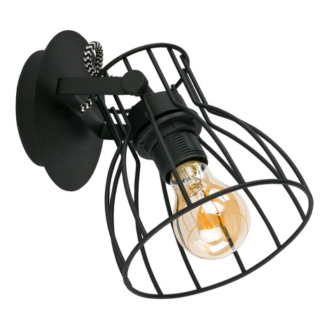Stropna svjetiljka ALANO BLACK 1xE27/60W/230V