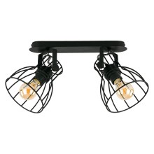 Stropna svjetiljka ALANO BLACK 2xE27/60W/230V