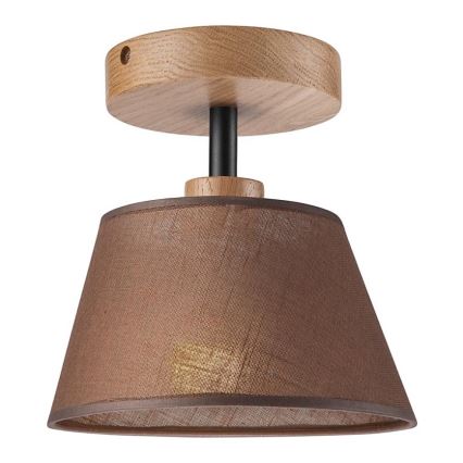 Stropna svjetiljka ANTONIO 1xE14/40W/230V smeđa/hrast
