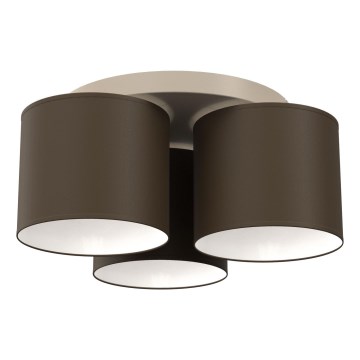 Stropna svjetiljka ARDEN 3xE27/15W/230V Ø 30 cm bež/smeđa