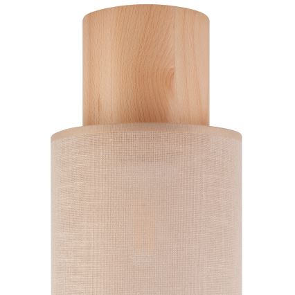 Stropna svjetiljka ARI 1xE27/60W/230V pr. 16 cm bež bukva