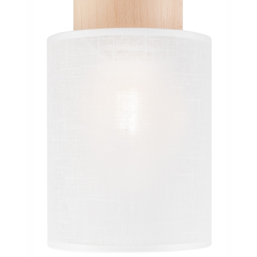 Stropna svjetiljka ARI 1xE27/60W/230V pr. 16 cm bijela bukva