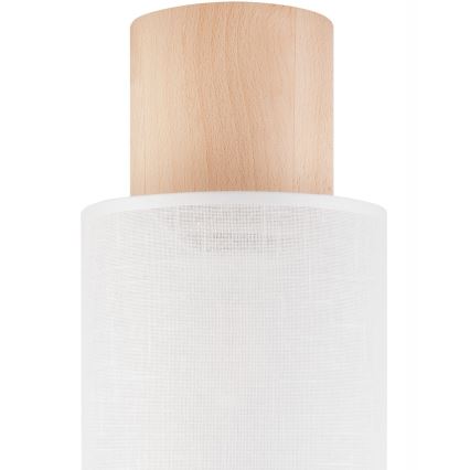 Stropna svjetiljka ARI 1xE27/60W/230V pr. 16 cm bijela bukva