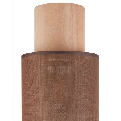 Stropna svjetiljka ARI 1xE27/60W/230V pr. 16 cm smeđa bukva