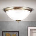Stropna svjetiljka AUSTRIAN OLD LAMP 3xE27/60W/230V pr. 50 cm bronca/bijela