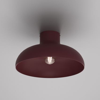 Stropna svjetiljka BASCA 1xE27/15W/230V Ø 40 cm bordo
