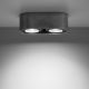 Stropna svjetiljka BASIC AR111 2xGU10/40W/230V beton