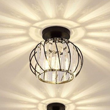Stropna svjetiljka BELLA 1xE27/40W/230V, promjer 20 cm, crna