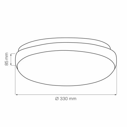 Stropna svjetiljka BENEDYKT 2xE27/20W/230V pr. 33 cm srebrna