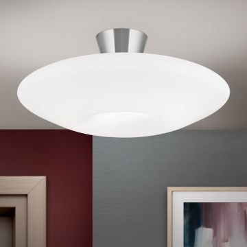 Stropna svjetiljka BLANC 2xE27/60W/230V pr. 49 cm mat krom