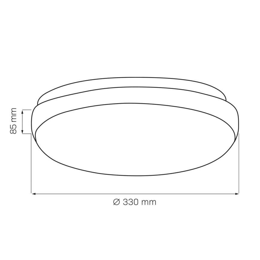 Stropna svjetiljka BOGDAN 2xE27/20W/230V pr. 33 cm bijela