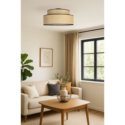 Stropna svjetiljka BOHO 1xE27/60W/230V bež