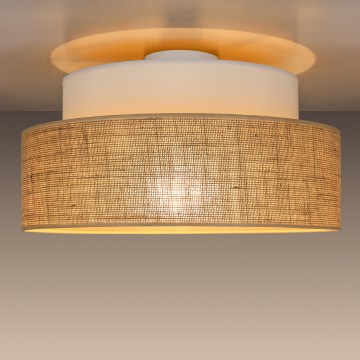 Stropna svjetiljka BOHO 1xE27/60W/230V bijela/bež